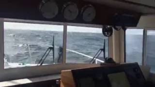 Nordic Tug 34 in 5ft Breaking Waves in SE Alaska