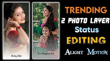 Khortha 2 Layer Photo Lyrics Status Editing || Alight Motion New Effect Status Video Editing