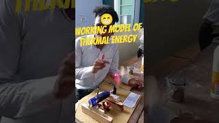 working model of thermal energy/steam energy. #art #physics #steam #drawing #science