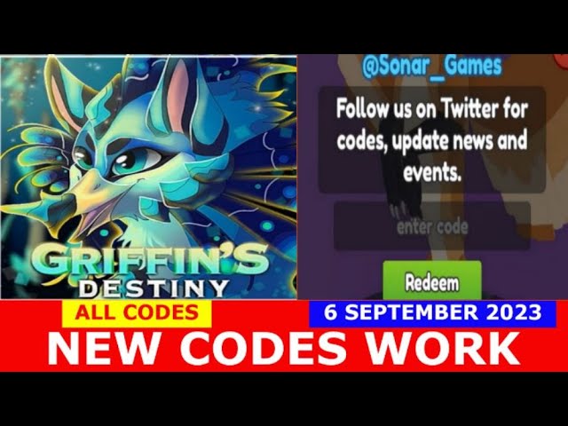 Griffin's Destiny Codes For December 2023 - Roblox