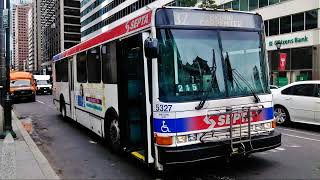 THROWBACK: SEPTA Audio: 1997 NABI 416.08TA #5327 on route 32 to Broad-Carpenter