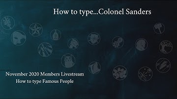 How to Type Colonel Sanders | How to Type Famous People | CS Joseph