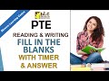 PTE READING AND WRITING FILL IN THE BLANKS WITH ANSWERS ► ►January 2023 ll Blossom Learning Centre