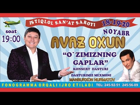 Avaz Oxun - 2015-yilgi konsert dasturi