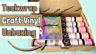 Unboxing Exciting Vinyl Colours Plus Tools from Teckwrap Craft Vinyl