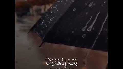 رَبَّنَا لَا تُزِغْ قُلُوبَنَا بَعْدَ إِذْ هَدَيْتَنَا | حالات واتس اب | قران كريم بصوت هادئ 🌸