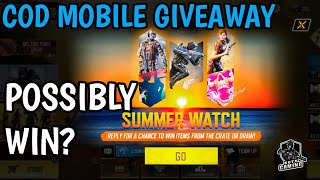 *NEW* SUMMER WATCH Giveaway Contest in Callofdutymobile  |  | CODM