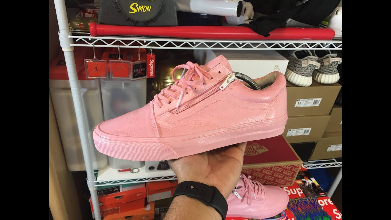 vans old skool zip pink