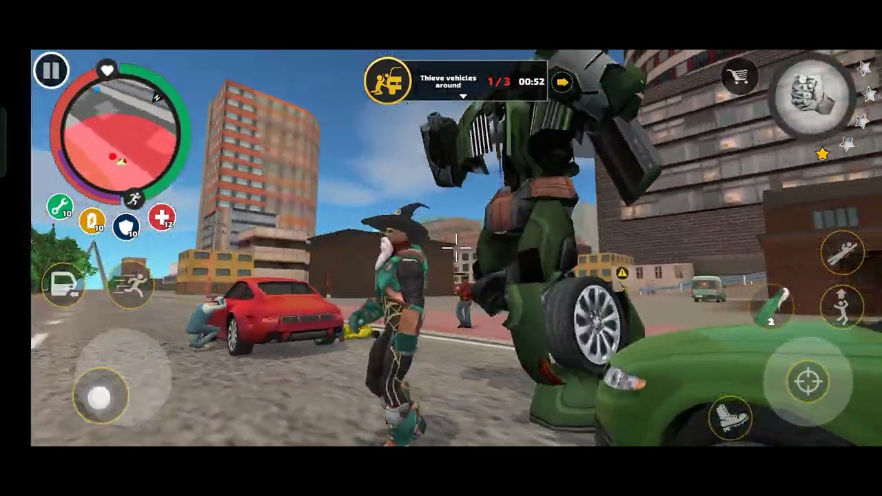 rope hero game play running YouTube