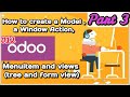 How to Create a Model and Action Menuitem in Odoo