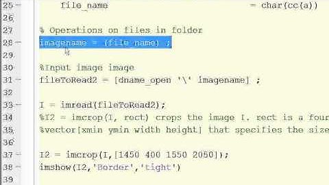 MATLAB Cropping all pictures in a folder