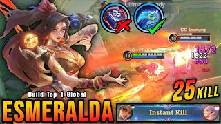 25 Kills!! Insane Damage Esmeralda Monster EXP Laner!! - Build Top 1 Global Esmeralda ~ MLBB screenshot 5