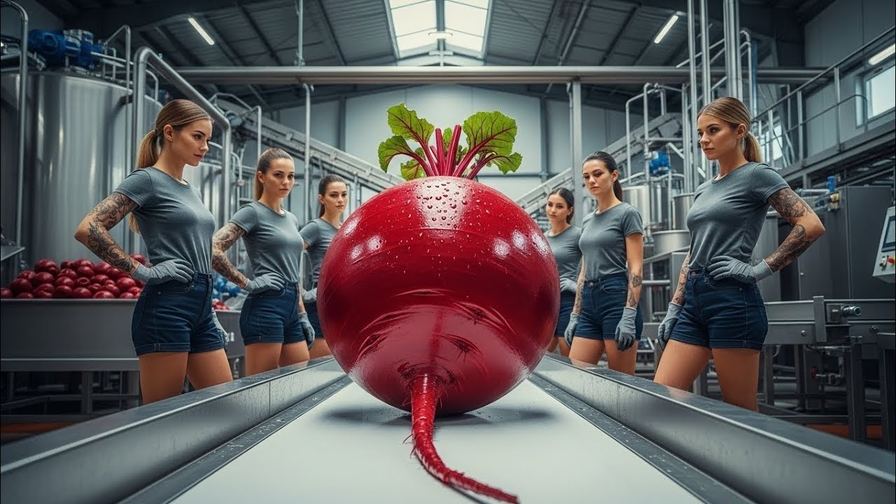 How Beetroot Juice is Made: Factory Production Line Process #beetroot # ...