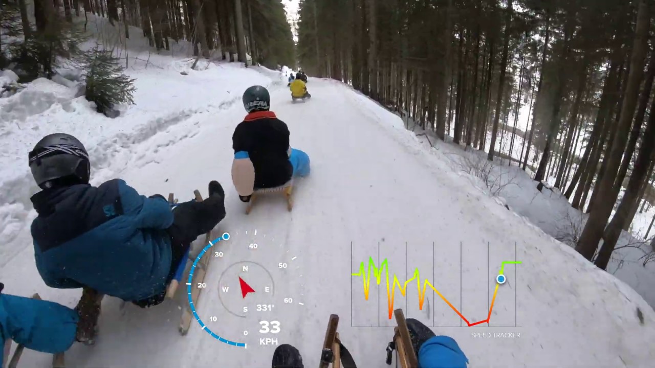 Update Bad Hindelang Rodeln- blaue Piste mit Speed Anzeige
