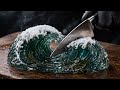 Nature Slicing ASMR 🌊 | Volcano, Waves &amp; Glacier Cut #aiasmr #satisfying #aiart #relax #asmr