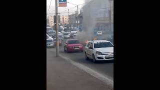 Incendiu masina la Cluj