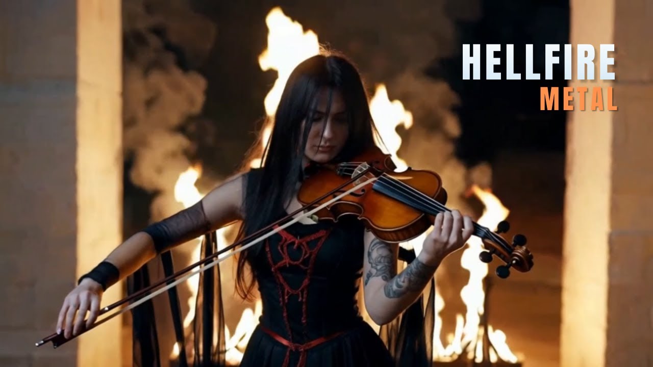 Aggressive Fire Violin Metal Instrumental | Pure Power Energy