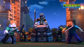 Ravager vs Iron Golem: An Attack on Eden | E13 - MINESAGA A Story Beyond Blocks |Minecraft Animation