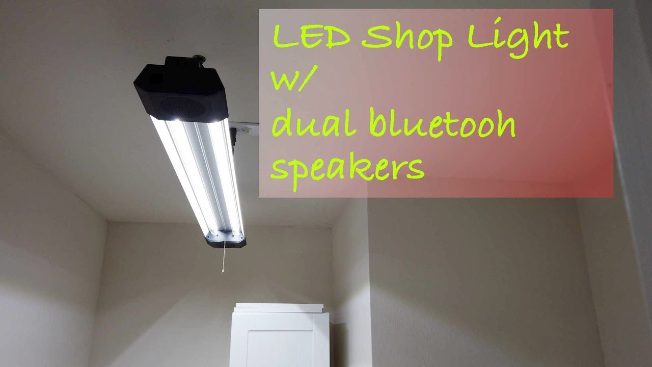 honeywell shop light with bluetooth speaker