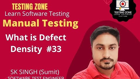What is Defect Density in Software Testing  || Manual Testing course #33 || Software testing with SK