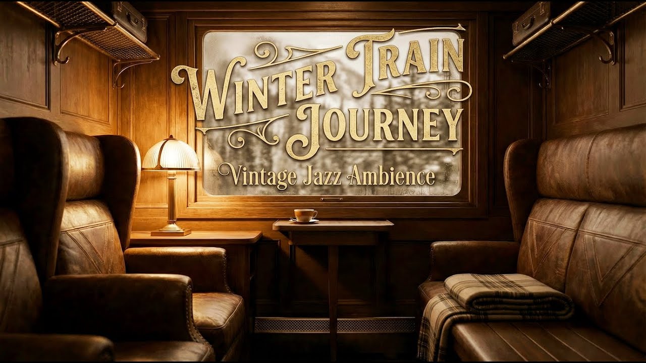 Winter Train Journey ❄️ Vintage Jazz & Cozy Travel Ambience | 1920s–1930s Style