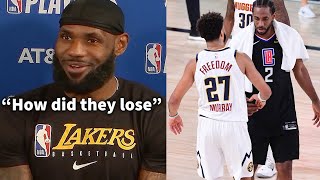 NBA Players React to Denver Nuggets Beating the Los Angeles Clippers in Game 7!