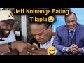 Jeff Koinange Reaction After Eating Tilapia For The First Time😂|| Sitaaribikiwa Na Tumbo 