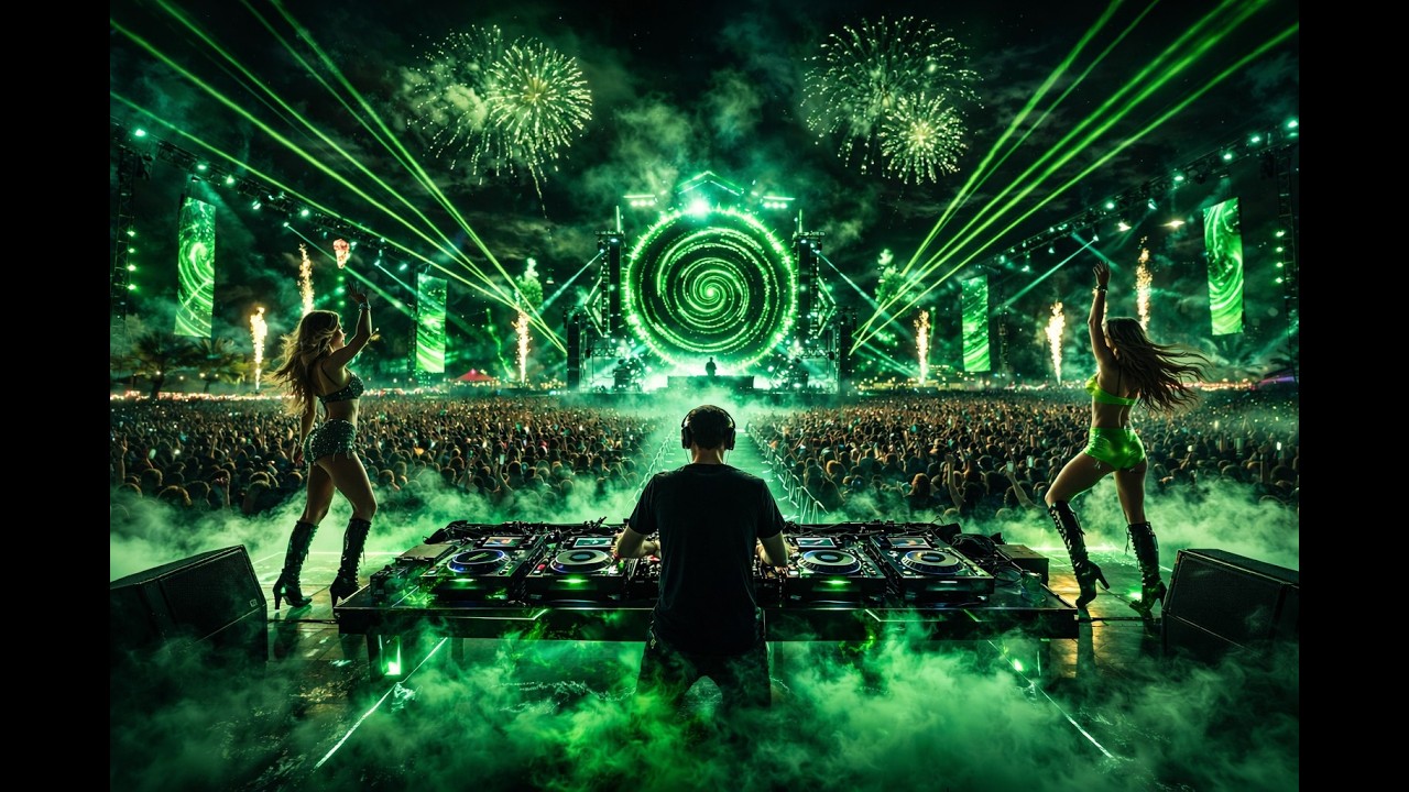 Hypnotic Mass Ascension — Neon Festival Pulse