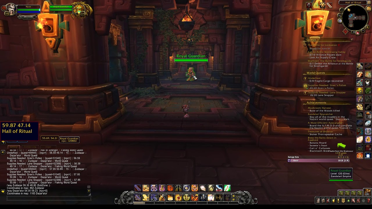 Hall Of Rituals Location Bfa Dazar Alor Youtube