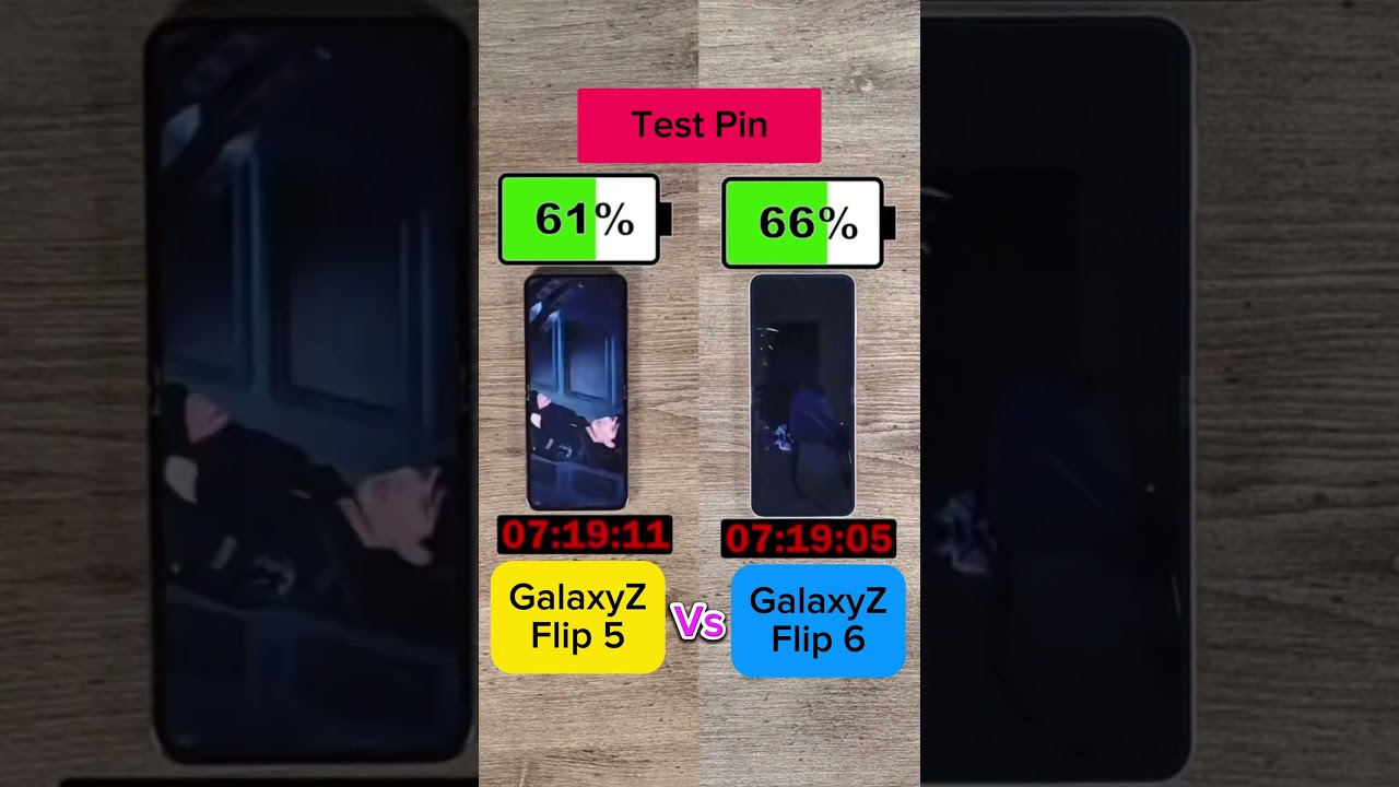Test Pin : GalaxyZ Flip 5 vs GalaxyZ Flip 6 