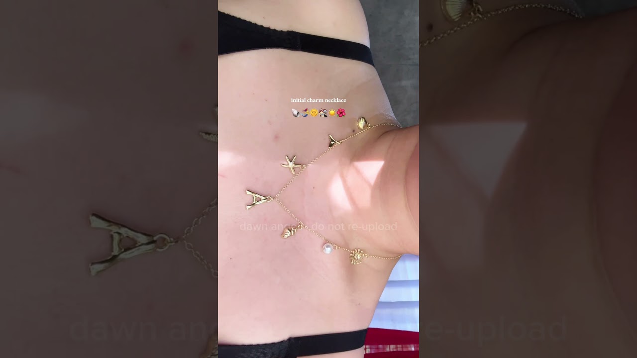 INITIAL CHARM NECKLACE | AFFILIATE JOURNEY