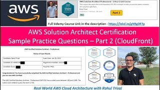 2. AWS Solution Arch. Associate and Professional Certification - Sample Practice Questions - Part 2