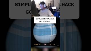 S1MPLE WITH WALLHACK GOT DELETED!! 💀  #cs #cs2 #s1mple #кс2