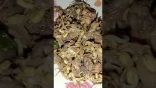 #មុខម្ហូបឆាសាច់មាន់សណ្ដែកបណ្ដុះ
