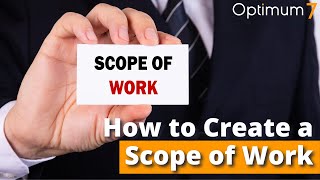 How to Create a Scope of Work / Scope Out for a Web App Development Project