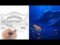 How to draw El Gran Maja attacking titanic - step by step