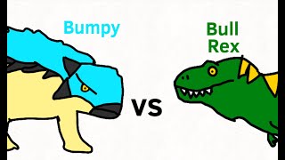 Bumpy Ankylosaurs vs Bull trex