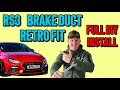 Audi RS3 Brake Duct Install for Hyundai i30N Golf R Cupra etc