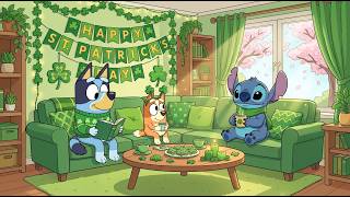 Stitch & Bluey Lucky Room on St. Patrick’s Day 🍀 Classroom Lofi Beats for Study & Work 🎧 Chill Lofi