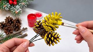 LOOK What Ordinary PINE CONES Can Become! 😍 A GENIUS Christmas Idea!
