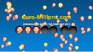 Euromillions Results for Tuesday 22nd May 2012
