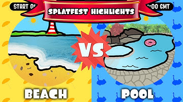 Custom Splatfest Highlights - Beach vs. Pool (Splatoon 2)