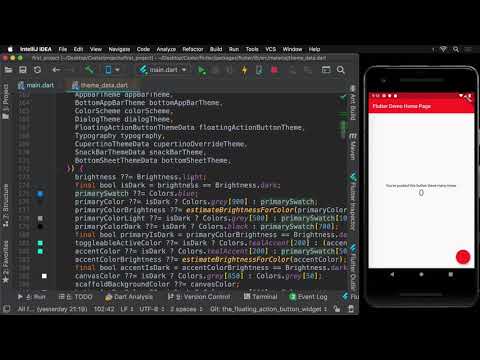 23 - The FloatingActionButton Widget