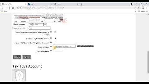 Utility Billing - e-billing sign up