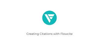 Creating Citations with Flowcite
