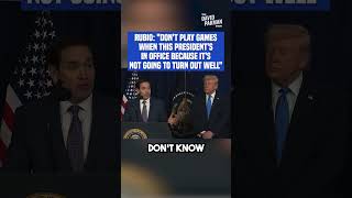 Marco Rubio sheepishly defends Trump after invasion in Venezuela #shorts