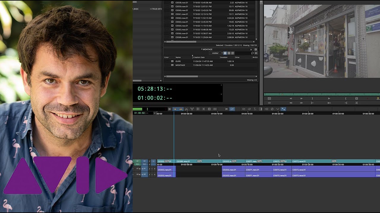 Tuto Avid 10 : montage simple - YouTube