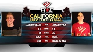FIVE Grappling California Invitational Keenan Cornelius v James Puopolo 5 Man RR Match 7