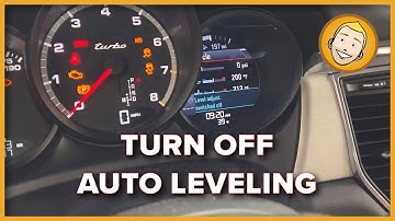 Do this BEFORE LIFTING YOUR MACAN!! - Turn off the auto leveling system