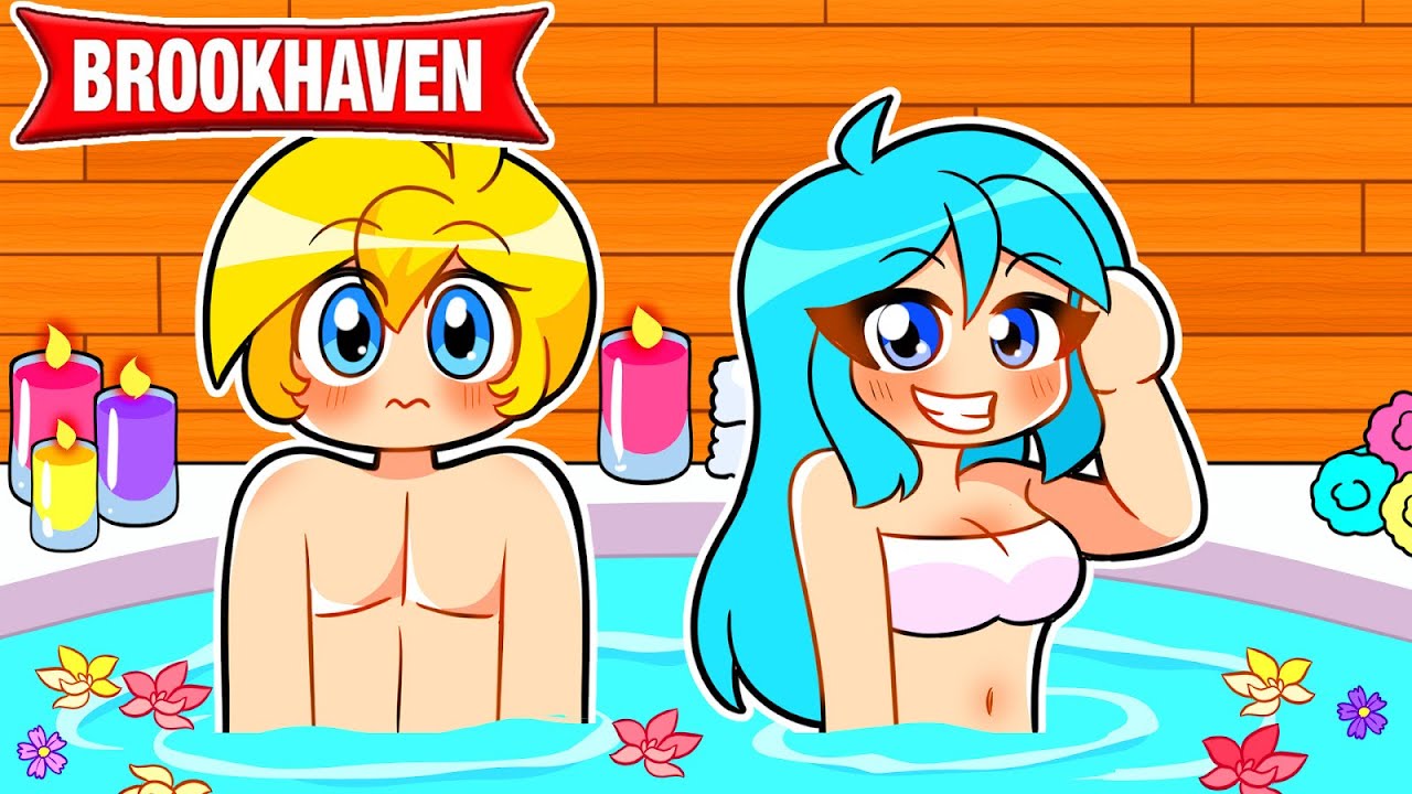 La Mia CRUSH mi SEGUE nella SPA di BROOKHAVEN ROBLOX!